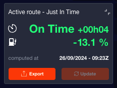 Estimated savings display in Syroco Live